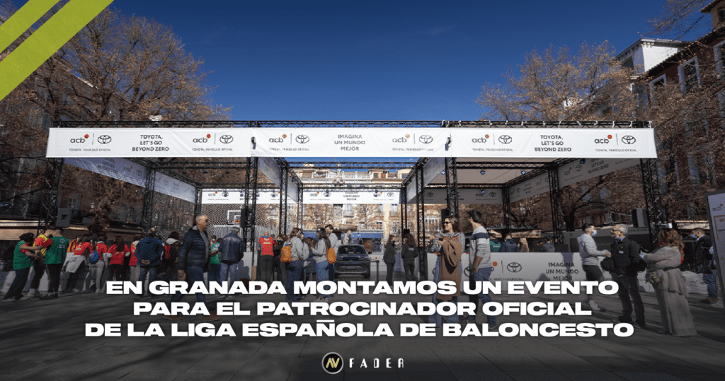 Stand en Granda para la fan zone de la final de la Copa del Rey de la ACB