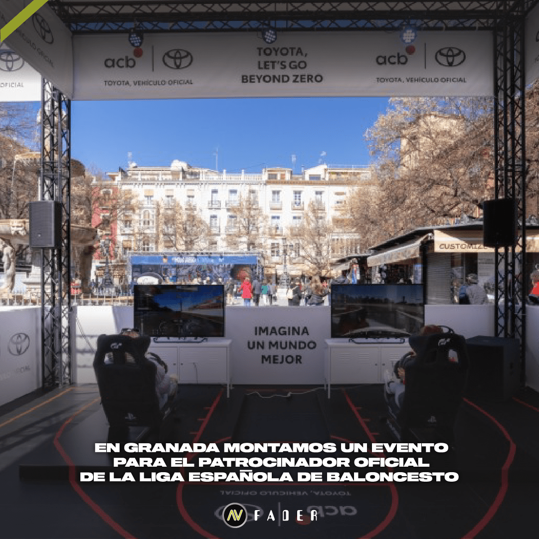 Stand en Granda para la fan zone de la final de la Copa del Rey de la ACB