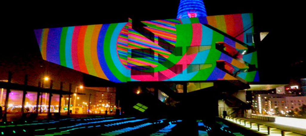 Montaje audiovisual video mapping barcelona